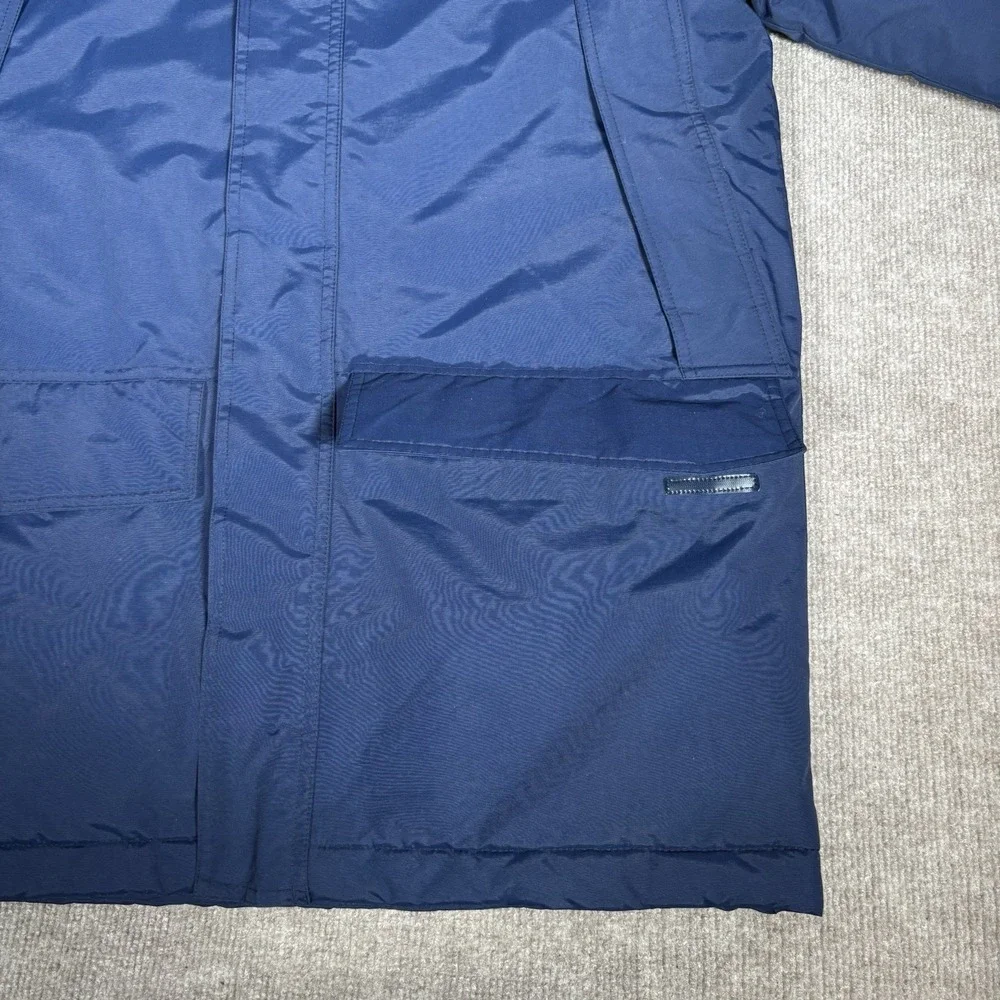 Adidas Columbus Blue Jackets Jacket Mens M Blue Padded Parka‎ Coat Logo New NWT